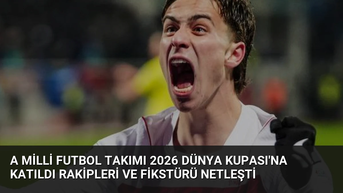 A Milli Futbol Takımı 2026 Dünya Kupası’na Katıldı Rakipleri ve Fikstürü Netleşti