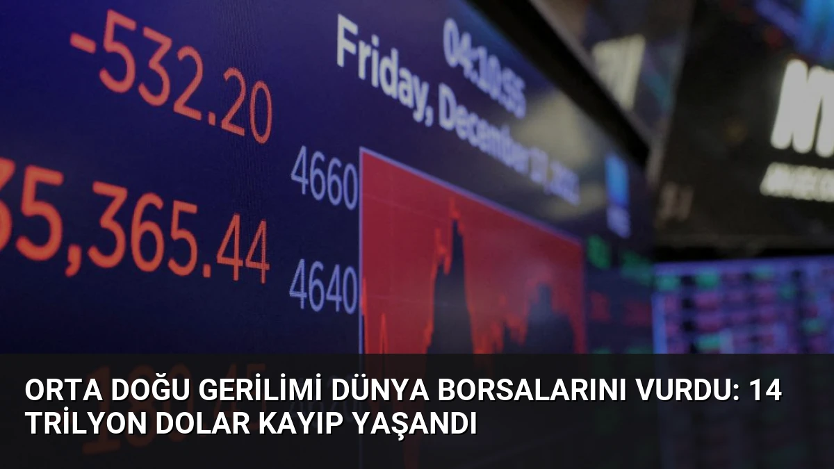 Orta Doğu Gerilimi Dünya Borsalarını Vurdu: 14 Trilyon Dolar Kayıp Yaşandı