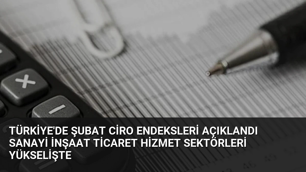 Türkiye’de Şubat Ciro Endeksleri Açıklandı Sanayi İnşaat Ticaret Hizmet Sektörleri Yükselişte
