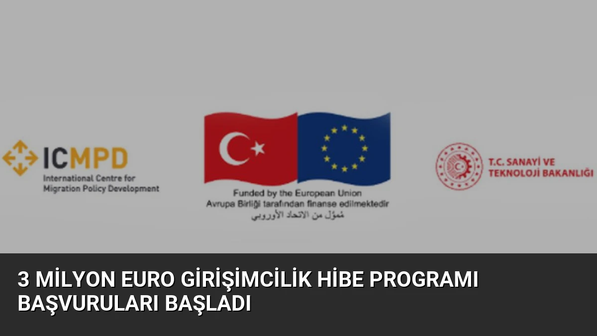 3 Milyon Euro Girişimcilik Hibe Programı Başvuruları Başladı