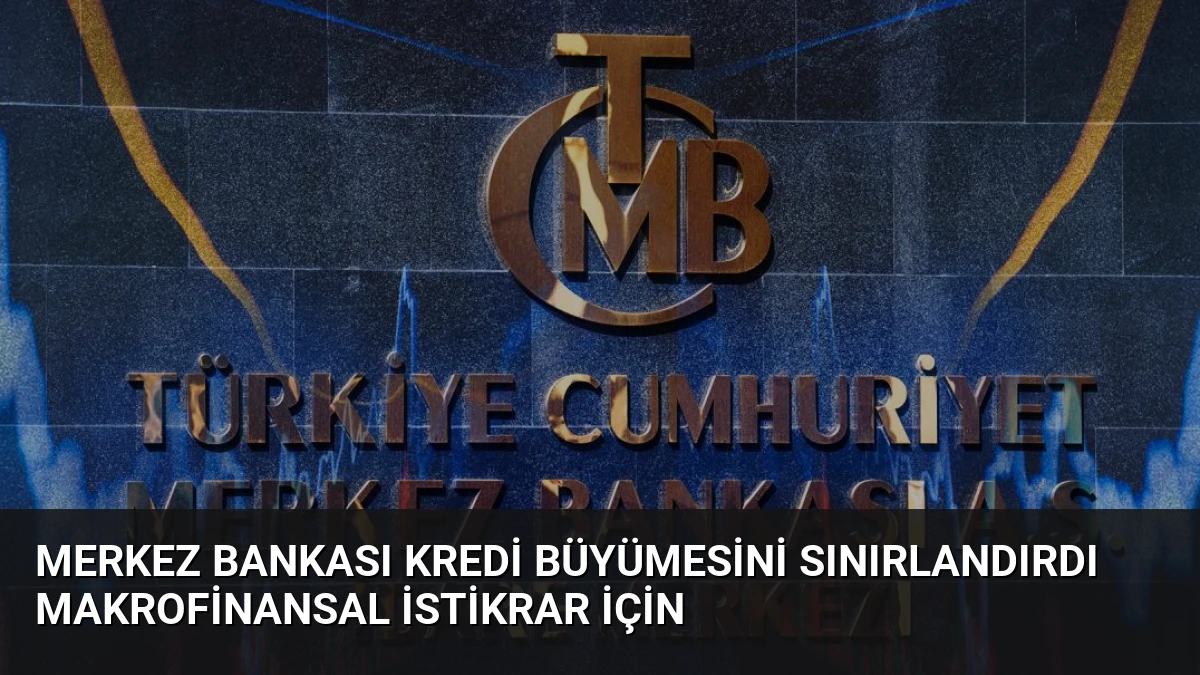 Merkez Bankası Kredi Büyümesini Sınırlandırdı Makrofinansal İstikrar İçin