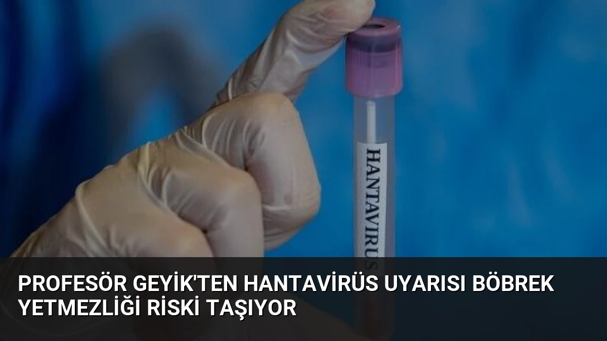 Profesör Geyik’ten Hantavirüs Uyarısı Böbrek Yetmezliği Riski Taşıyor