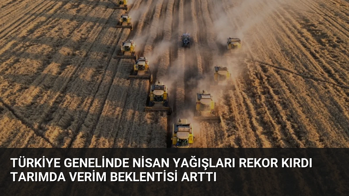 Türkiye Genelinde Nisan Yağışları Rekor Kırdı Tarımda Verim Beklentisi Arttı