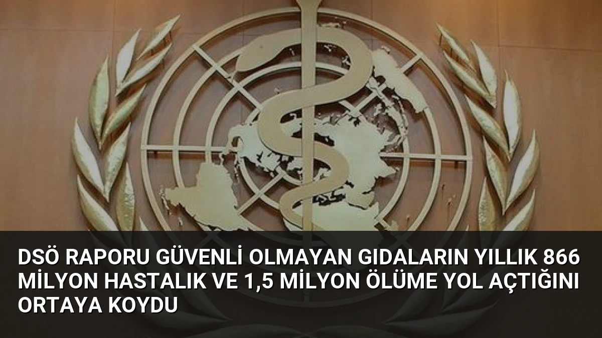 DSÖ Raporu Güvenli Olmayan Gıdaların Yıllık 866 Milyon Hastalık ve 1,5 Milyon Ölüme Yol Açtığını Ortaya Koydu