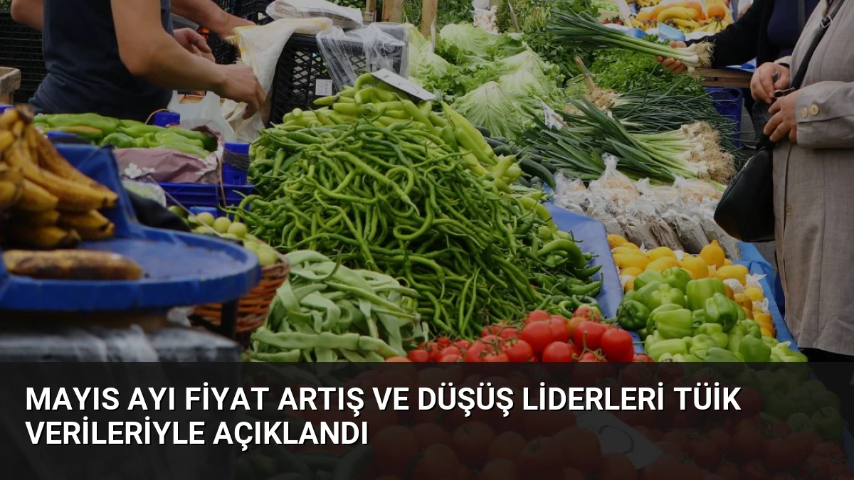 Mayıs Ayı Fiyat Artış ve Düşüş Liderleri TÜİK Verileriyle Açıklandı