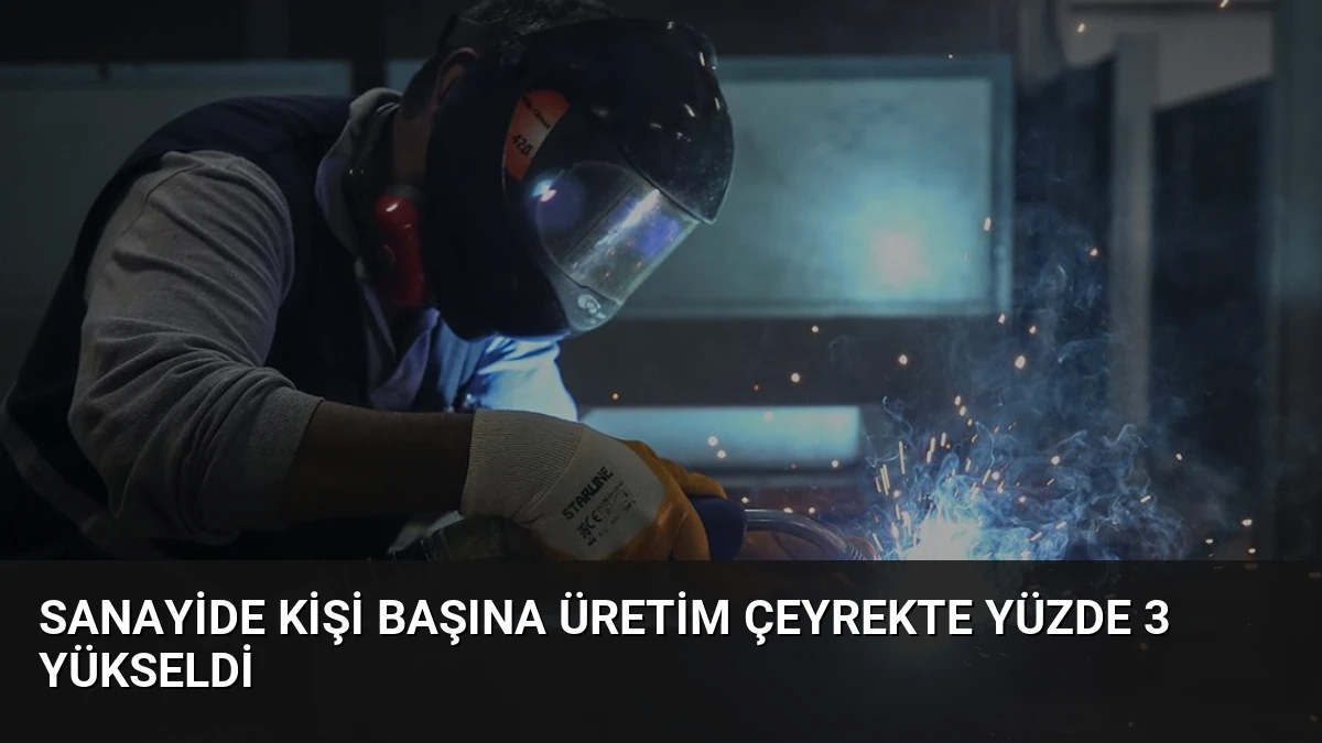 Sanayide Kişi Başına Üretim Çeyrekte Yüzde 3 Yükseldi