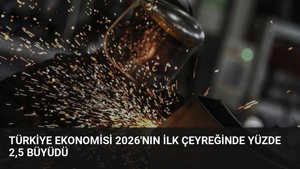 Türkiye Ekonomisi 2026’nın İlk Çeyreğinde Yüzde 2,5 Büyüdü