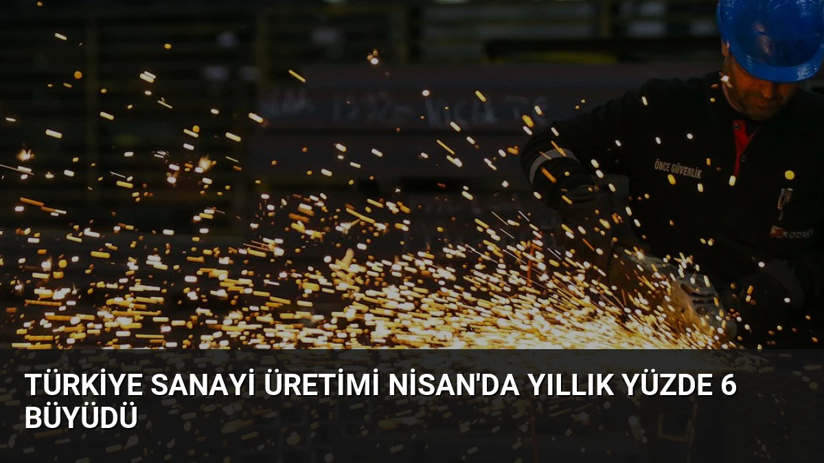 Türkiye Sanayi Üretimi Nisan’da Yıllık Yüzde 6 Büyüdü